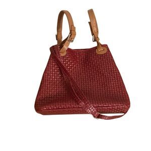Vera Pelle Woven Leather Handbag